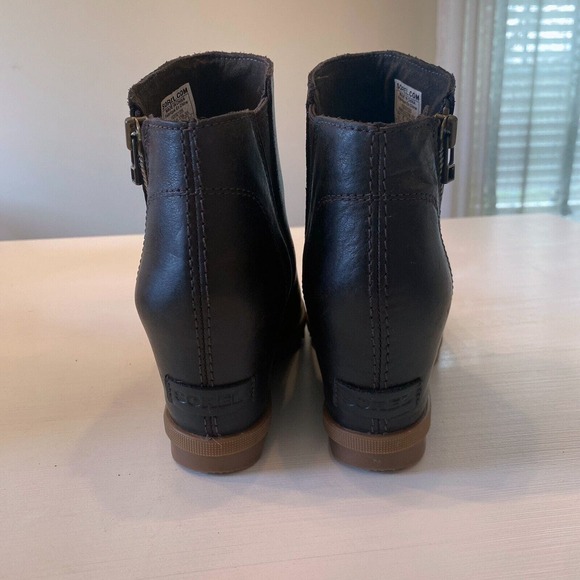 Sorel Joan Of Arctic Wedge II Zipper Bootie Women's Size 9.5 US Brown NL3766-205 - Picture 6 of 11